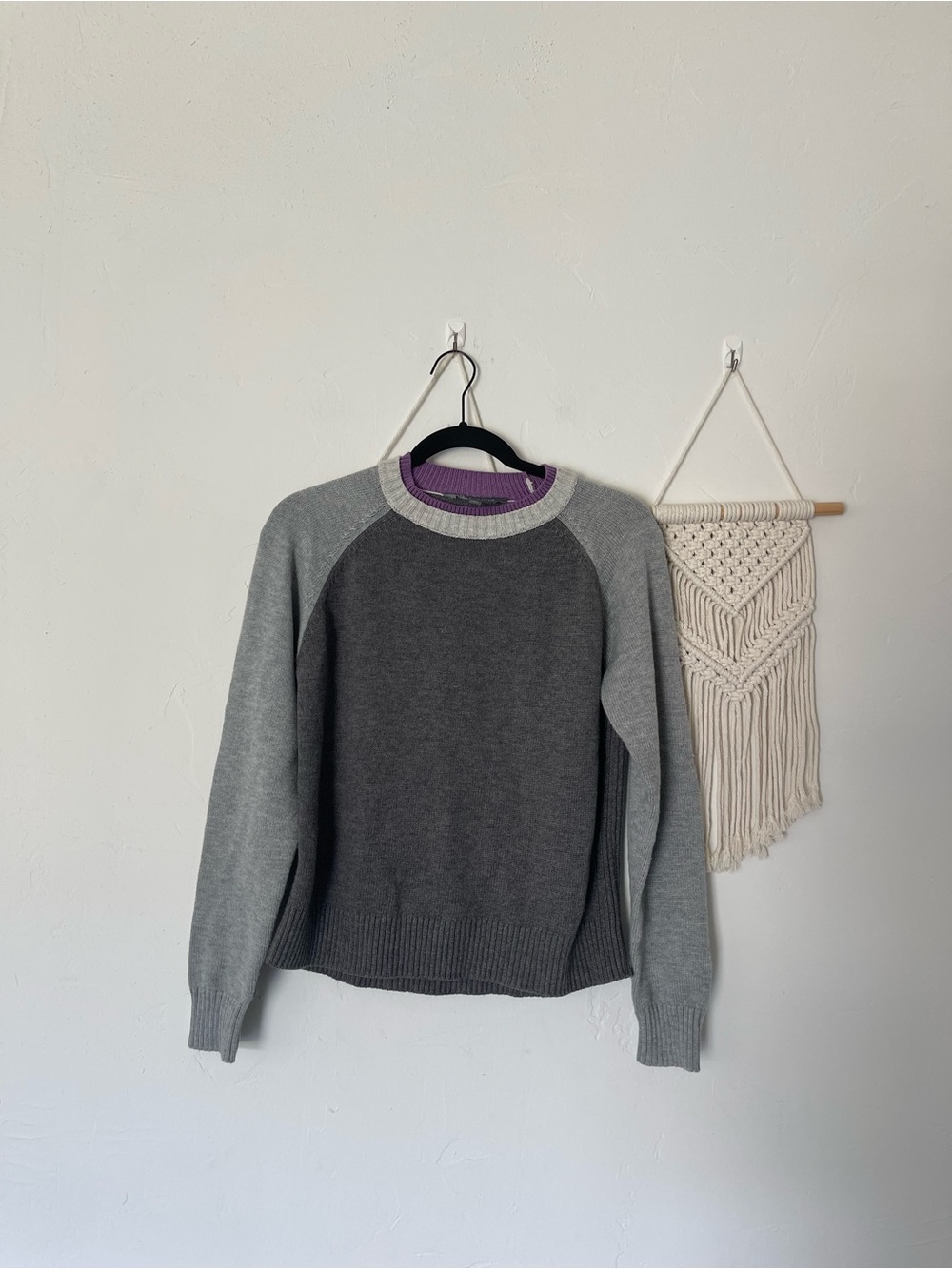 Title Nine Mendocino Colorblock Merino Blend Crewneck Sweater